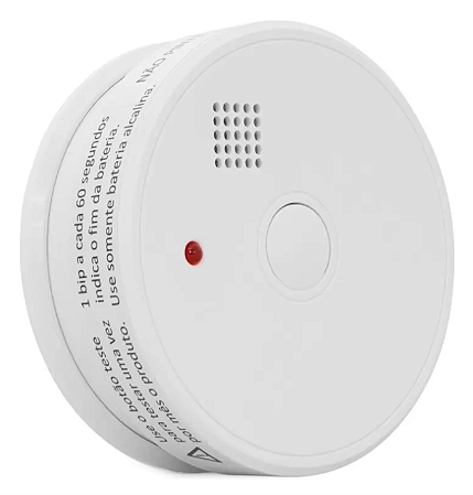 Detector De Fumaça Sem Fio Segurimax Óptico Autônomo Residencial
