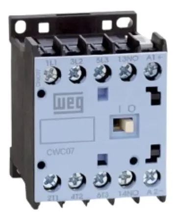 Minicontator WEG CWC07-01-30C03 24VCC 7A 3NO+1NC
