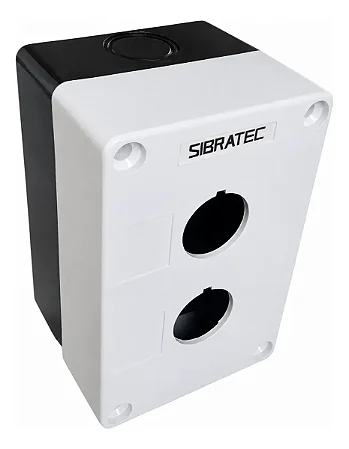 Caixa Plástica BX1 2 Furos Sibratec