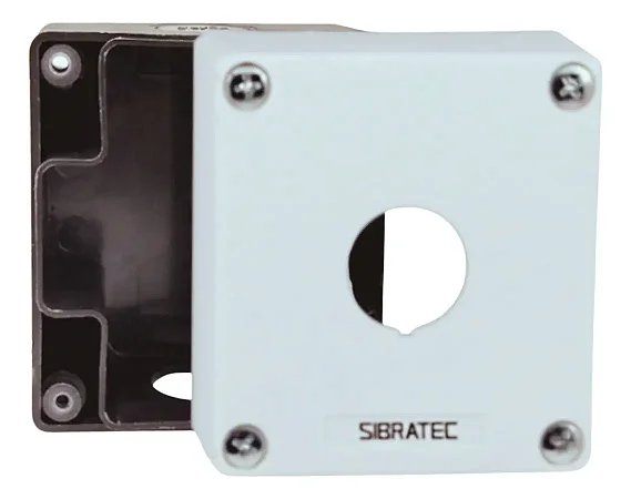 Caixa Plástica BX1/1W com 1 Furo - SibraTec
