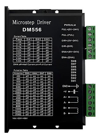 Driver Digital Para Motor De Passo 5.6a Dm556 Cnc Router 3d