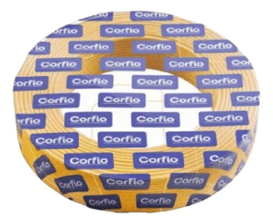 CABO FLEXÍVEL 750V 2,5mm² - AMARELO CORFIO - 100 MTS