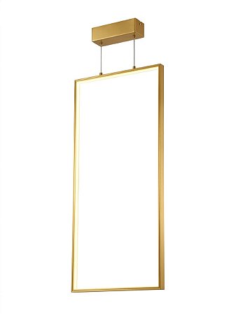 PENDENTE SLIM RETANG VERTICAL LED 18W DOURADO LUMAVI
