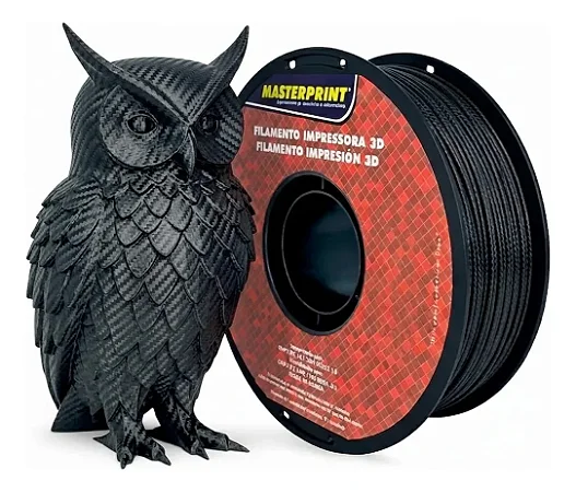 Filamento Petg Fibra De Carbono Masterprint 1kg 3d