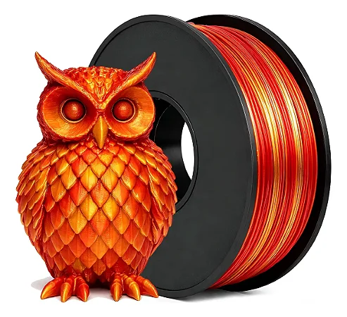 Filamento Pla Vermelho/dourado Masterprint 1kg 3d