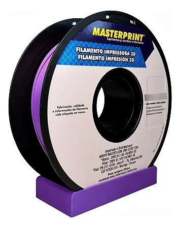 Filamento Petg Impressão 3d 1kg1,75 Masterprint Roxo Fluorescente