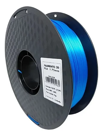 Filamento Pla Silk Azul Masterprint 1kg 3d