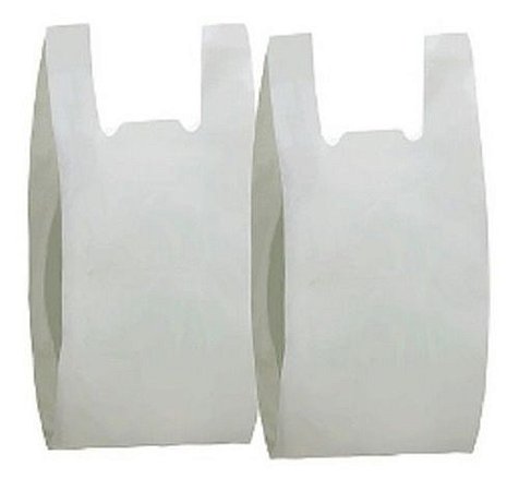 Sacola Plástica Leitosa Reciclável 30x40