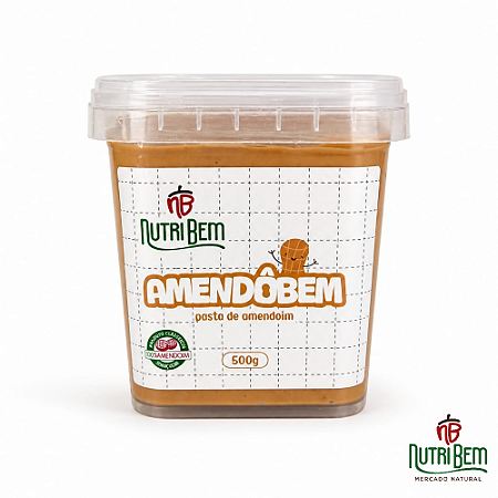 Pasta de amendoim fresca 500g - Amendôbem