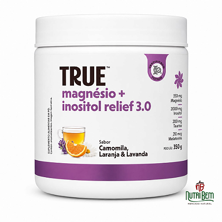 TRUE Magnésio + Inositol Relief 3.0 Camomila, Laranja & Lavanda 350g