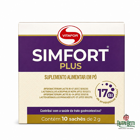 SIMFORT PLUS Vitafor Probiótico 10 Sachês de 2 g