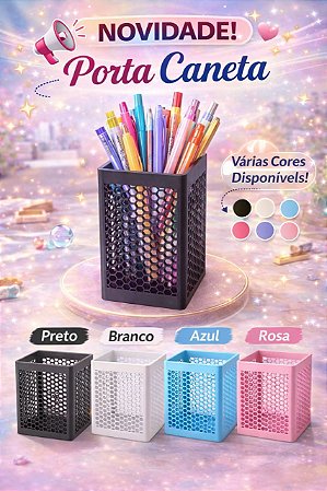 Porta Caneta Organizador – Moderno, Resistente e Funcional