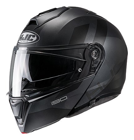 Capacete Hjc I90 Syrex Preto E Cinza 59