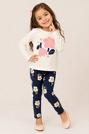 🌸 Conjunto Infantil Floral Feminino 🌸