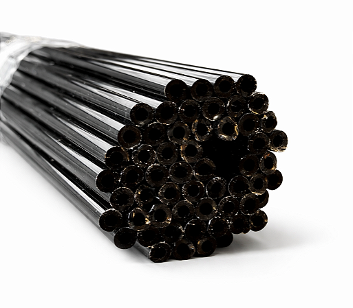 TUBO PRETO 6MM X 1.5 IMPORTADO BARRA 120CM - COE33