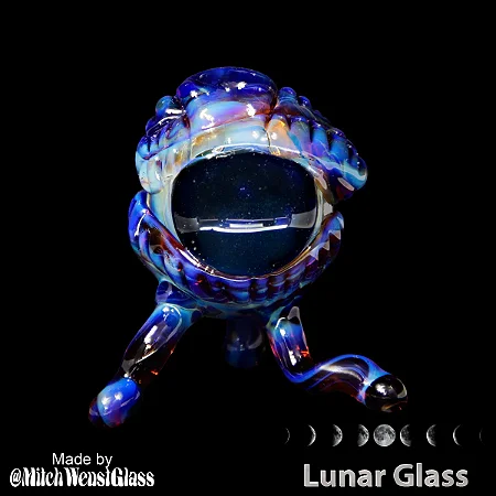 Silver Brownish Purple - Lunar Glass - COE33