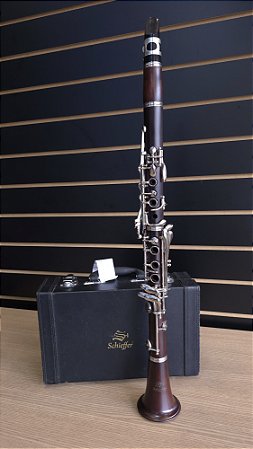 Clarinete Si bemol de madeira (Rosewood) Schieffer - SEMINOVO #SCHCL-002-011225