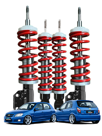 KIT SUSPENSÃO A ROSCA SLIM SUPER SUSPENSÕES - CELTA