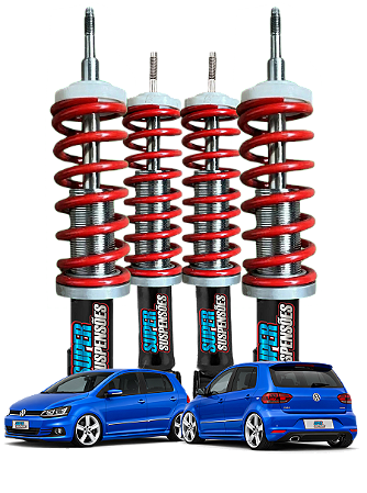 KIT SUSPENSÃO A ROSCA SLIM SUPER SUSPENSÕES - VW FOX