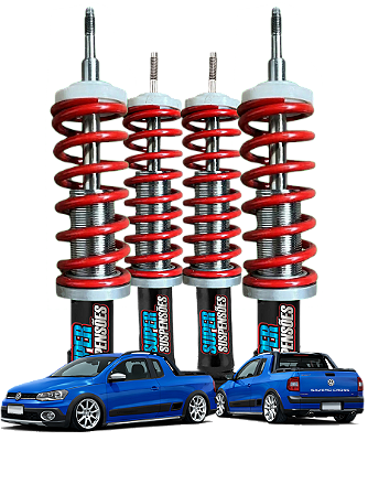 KIT SUSPENSÃO A ROSCA SLIM SUPER SUSPENSÕES - VW SAVEIRO G5 A G8