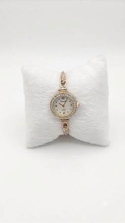 Relógio Feminino Ajustavel Redondo Com um design minimalista