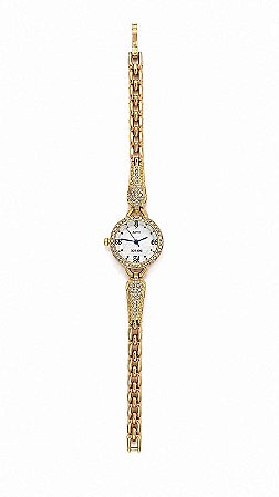 Relógio Feminino Dourado Com Fecho Click