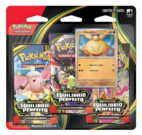 Blister Pokémon Triplo Equilíbrio Perfeito