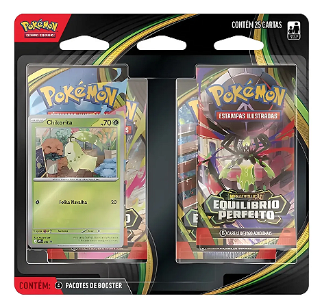 Blister Pokémon Quadruplo Equilíbrio Perfeito