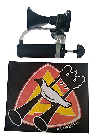 Buzina Mini Para Bicicleta Araponga Preto