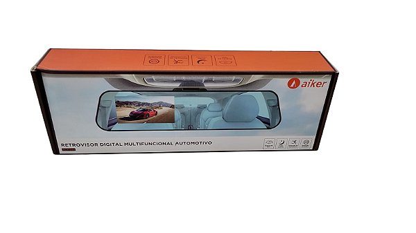 Retrovisor Digital Multifuncional Automotivo Aiker