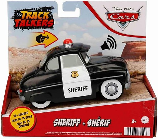 Carrinhos Cars Track Talkers Sheriff com som Mattel GXT28