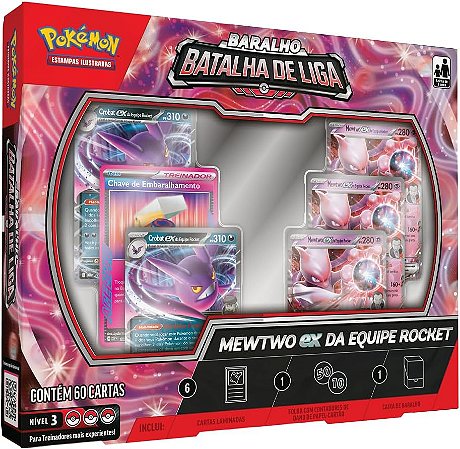 Pokémon Deck Baralho Batalha De Liga Mewtwo Ex 60 Cartas Português Copag