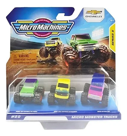 Veiculo Micro Machines Micro Monster Trucks 3050 Sunny Brinquedos