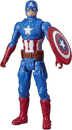 Boneco Marvel Titan Hero Deluxe Capitão America Hasbro E7877