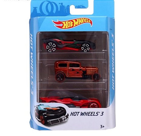 Hot Wheels Blister Com 3 Carrinhos Mattel/K5904