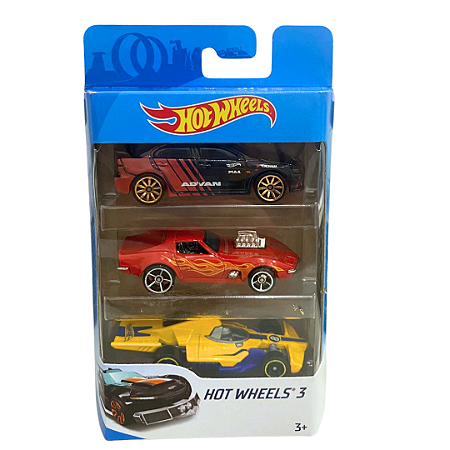 Hot Wheels Blister Com 3 Carrinhos Mattel/K5904