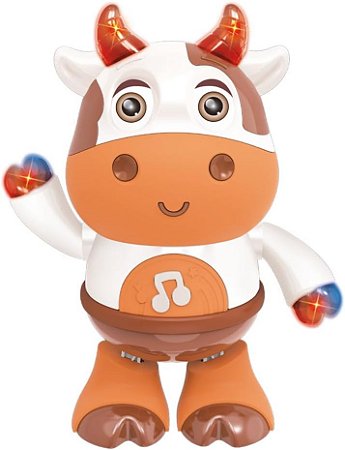 Vaquinha Dancing Brinquedo Interativo Musical Mexe Dança Luz e Som