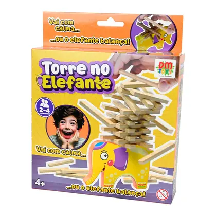 Jogo Torre No Elefante - Brinquedo Competitivo De Equilíbrio