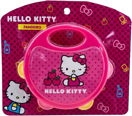 Pandeiro Infantil Hello Kitty Colorido Candide 5919