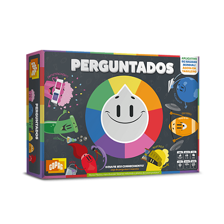 Jogo De Tabuleiro Perguntados 204 Cartas - Copag 30841