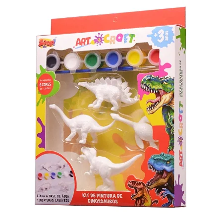 Kit de Pintura de Dinossauro Art e Craft - Zoop Toys