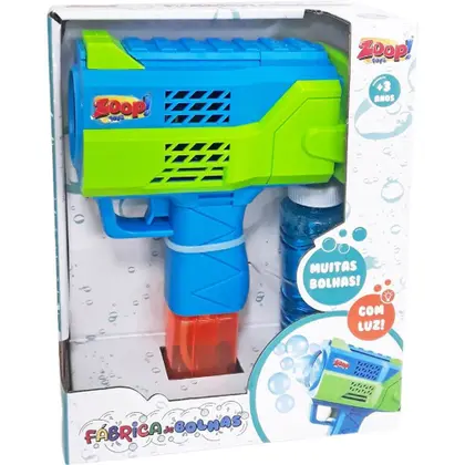 Pistola automática de bolhas de sabão com luz - Zoop Toys