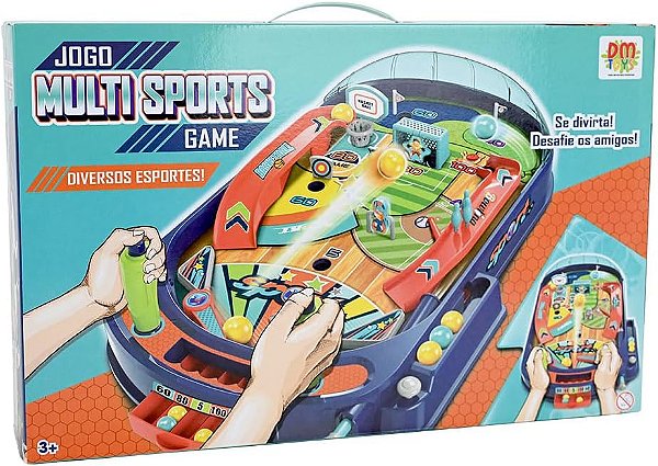 Jogo Pinball Multi Sports Game Infantil DMT6805