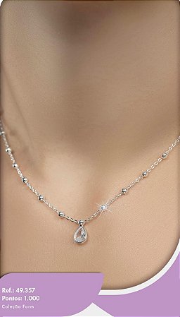 Colar Pingente de Brilhante