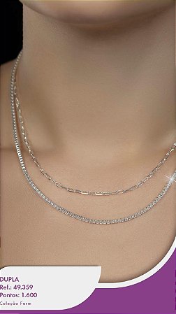Colar Duplo de Prata