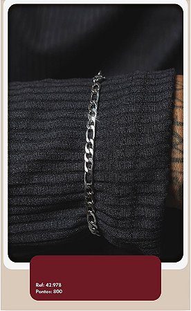 Pulseira masculino Semijoias banhadas