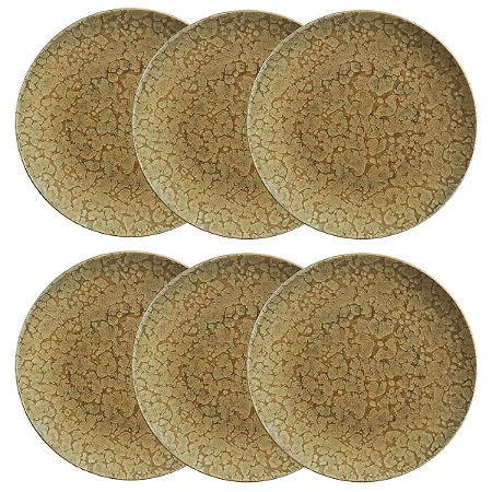 Jogo de 6 Pratos Rasos 26 Cm Unni Solara