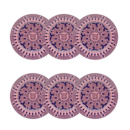 Jogo de 6 Pratos Sobremesa 22 Cm