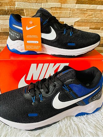 Tênis de Corrida Preto e Azul