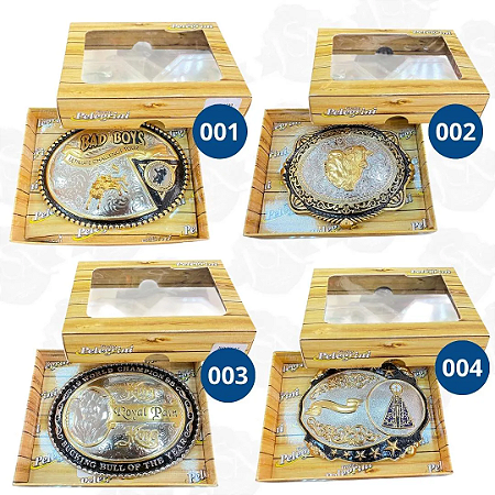 Fivela Pelegrini Detalhe Dourado Modelos